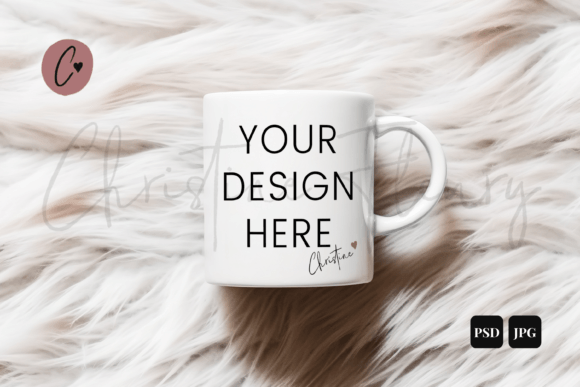 Download Mug Mockup on Fur, 11oz Mug Wrap Mockup - Mockup Collection