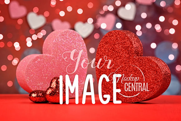 Download Sparkle Valentine Table Product Mockup - Mockup Collection