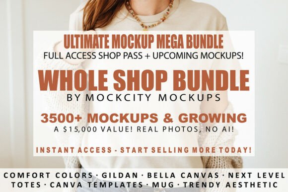Download Whole Shop Mockup Bundle 3500+ Mockups - Mockup Collection