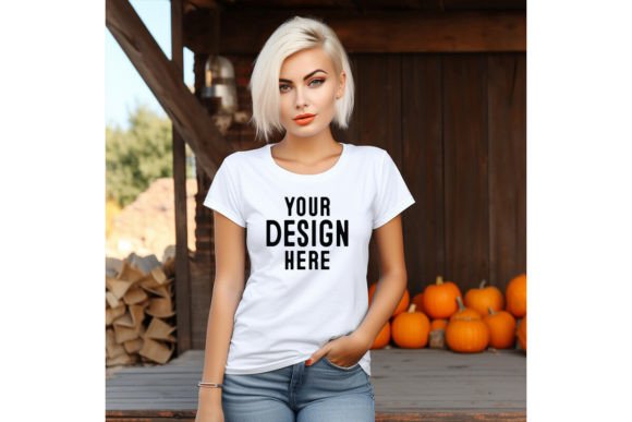 Download Woman Halloween Blank Tshirt Mockup - Mockup Collection