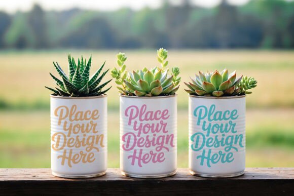 Download Decoupage Tin Cans PSD JPG Mockup - Mockup Collection
