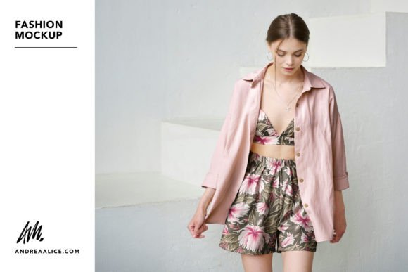 Download Women's Fashion Mockup Full Outfit - Mockup Collection