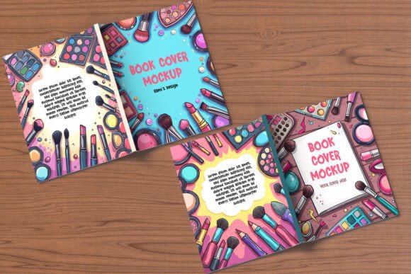 Download Two Open Books Full Cover Mockup - Mockup Collection