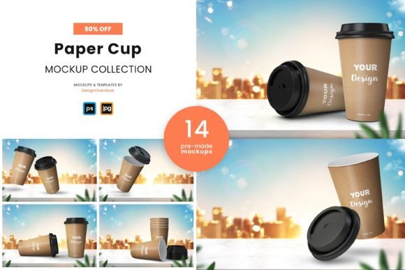 Download 14 Paper Coffee Cup Mockup - Mockup Collection