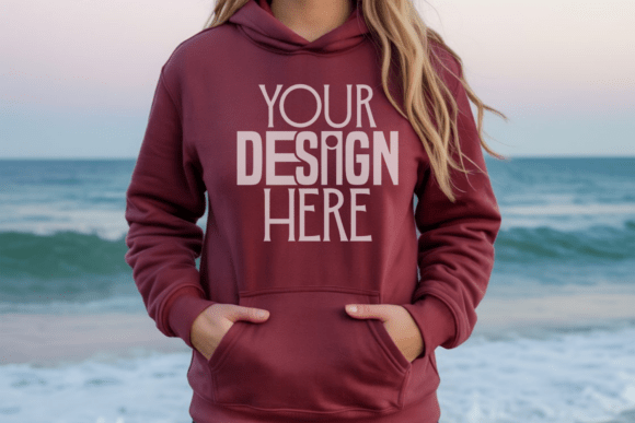 Download Gildan 18500 Maroon Hoodie Mockup - Mockup Collection