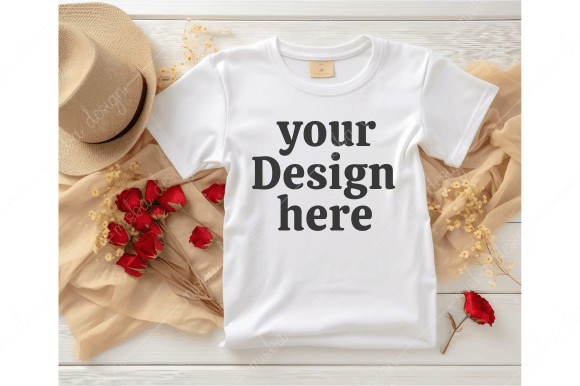Download Valentines Day White T- Shirt Mockups - Mockup Collection