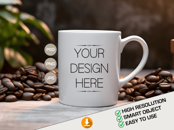 Download PSD Mug Template, Full Cover Mug Mockup - Mockup Collection