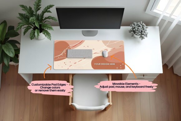 Download Home Office Desk Pad Photoshop Mockup - Mockup Collection