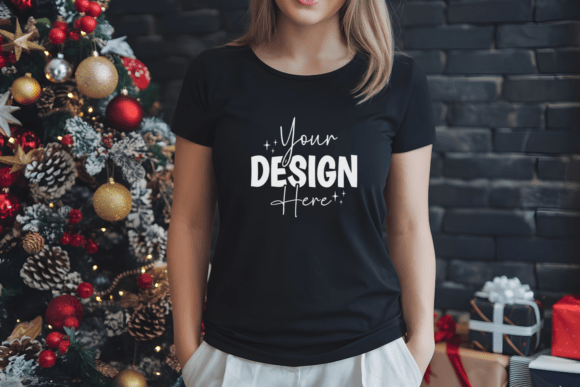 Download Gildan 5000 Christmas Tshirt Mockup - Mockup Collection