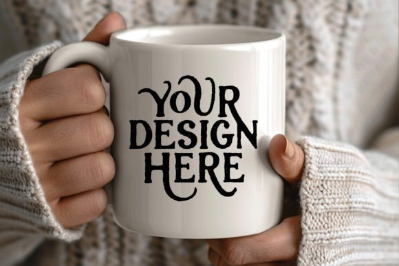 Download Blank Mug Mockup Winter White Coffee Mug - Mockup Collection