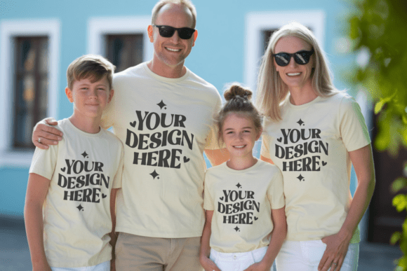 Download Family Group T-Shirt Mockups - Mockup Collection