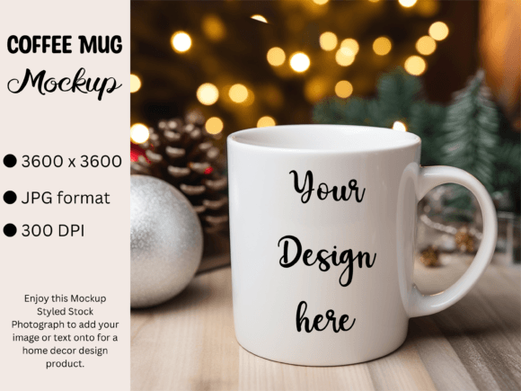 Download White Mug Product Mockup Photo Christmas - Mockup Collection