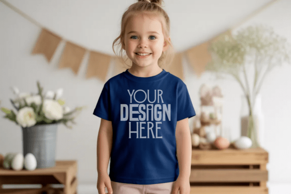 Download Bella Canvas 3001T Navy Mockup - Mockup Collection