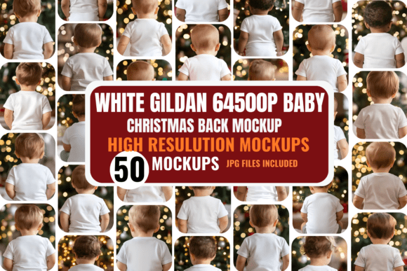Download Gildan 64500P Baby Christmas Mockups - Mockup Collection
