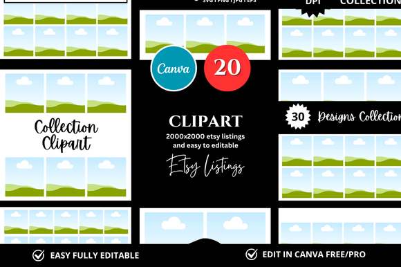 Download 20 Clipart Etsy Mockup - Mockup Collection