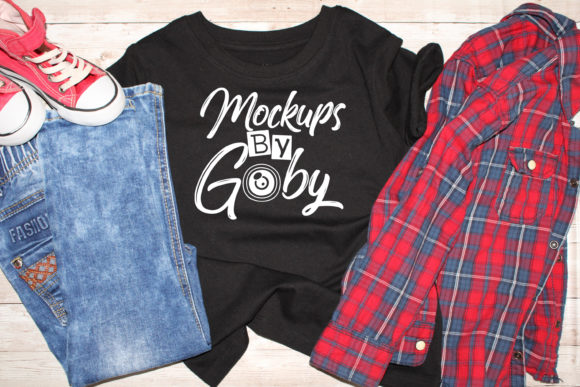 Download Kids Black Shirt Mockup, Child Mocku Ups - Mockup Collection