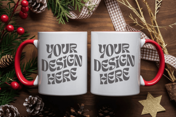 Download Christmas 11oz White Mug Mockup 29 - Mockup Collection