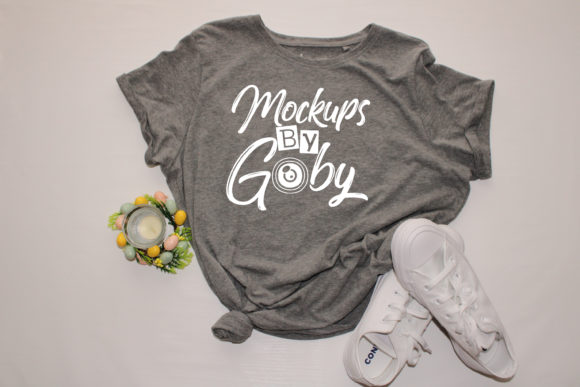 Download Gray T-shirt Mockups, Snickers,Styled - Mockup Collection