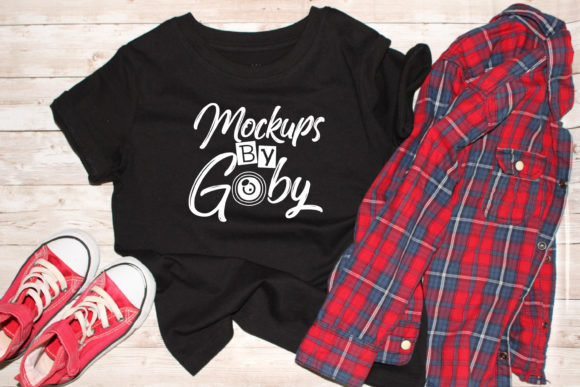 Download Boys Black Shirt Mockup, Child Mocku Up - Mockup Collection