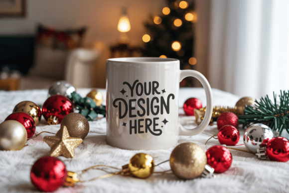 Download Christmas White Mug Mockup 74 - Mockup Collection