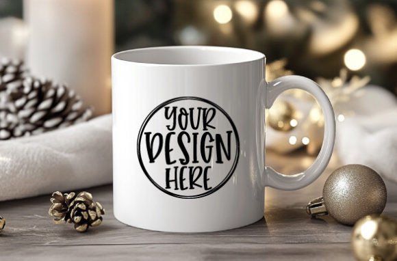 Download Christmas Mug Mockup, 11oz. Ceramic Mug - Mockup Collection