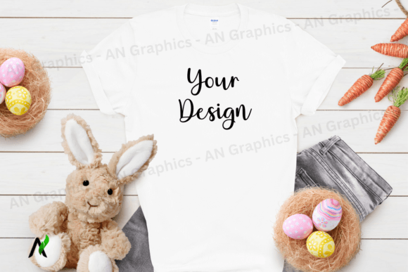 Download Easter Gildan 64000 Unisex Mockup 063 - Mockup Collection