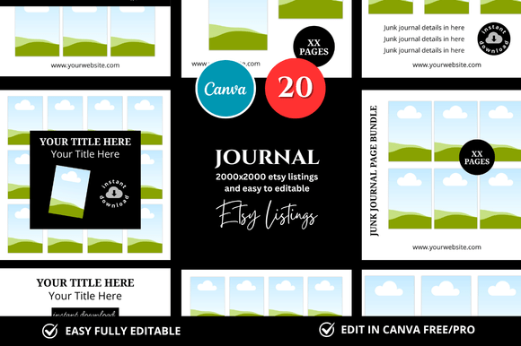 Download 20 Journal Etsy Mockup - Mockup Collection