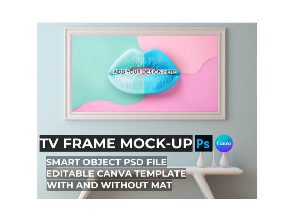 Download Frame TV Art Mockup | Modern Interior - Mockup Collection