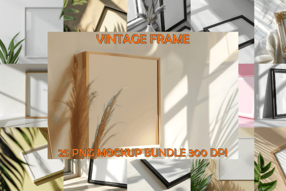 Download Vintage Frame Mockup Bundle - Mockup Collection