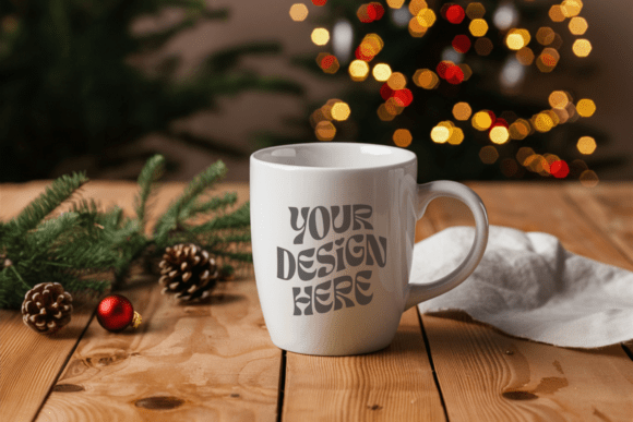 Download Christmas 11oz White Mug Mockup 37 - Mockup Collection