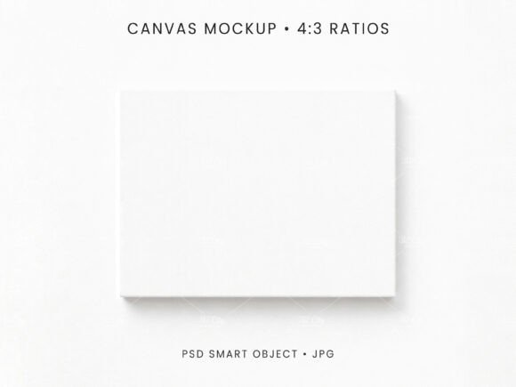 Download 4:3 Canvas Mockup PSD JPG - Mockup Collection