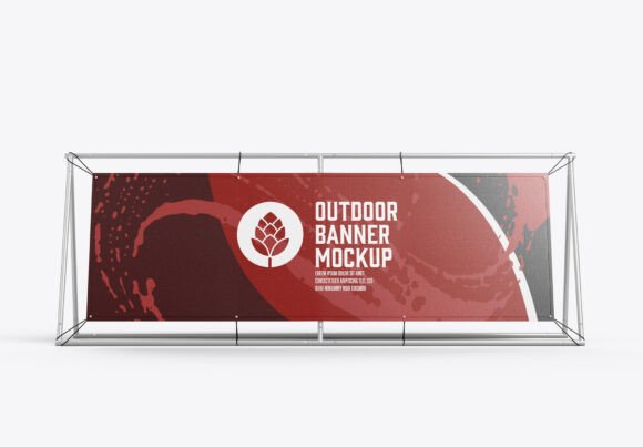 Download Outdoor Banner Mockup - Mockup Collection