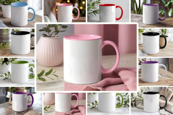 Download Coffee Mug Mockup Bundle, Colorful Mugs - Mockup Collection