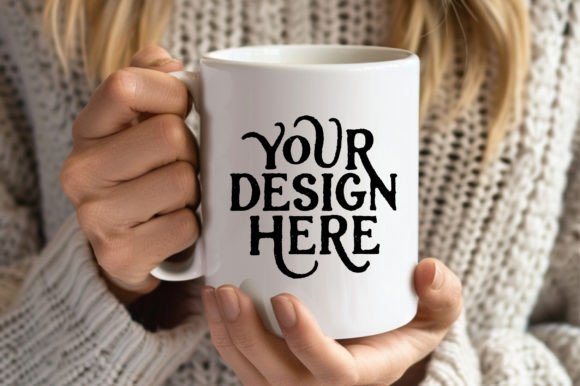 Download Blank Mug Mockup Winter White Coffee Mug - Mockup Collection