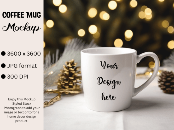 Download White Mug Product Mockup Christmas Photo - Mockup Collection