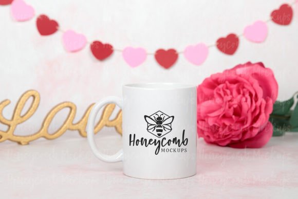 Download White 11oz Mug Mockup, Valentines Mockup - Mockup Collection