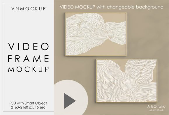 Download Video Frame Mockup, Horizontal Frames - Mockup Collection