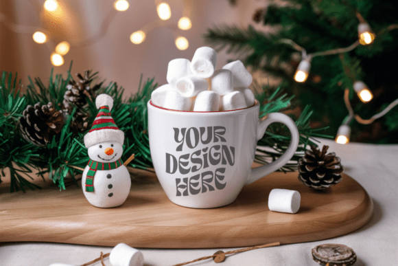 Download Christmas 11oz White Mug Mockup 39 - Mockup Collection