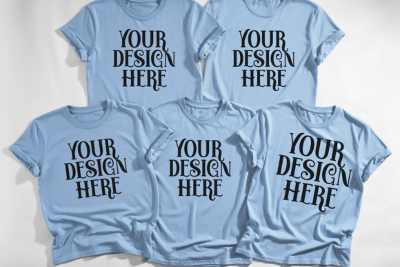 Download Bella Canvas 3001 Group T-shirt Mockup - Mockup Collection
