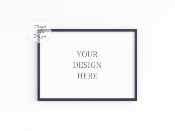 Download A4 Horizontal Frame Mockup, PSD, PNG,JPG - Mockup Collection