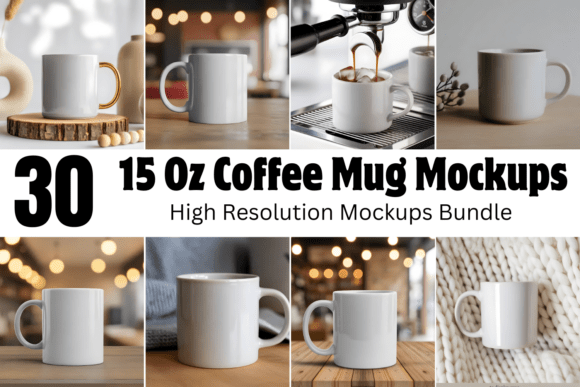 Download 15 Oz Coffee Mug Mockups Bundle - Mockup Collection