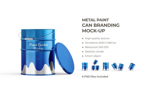 Download Metal Paint Can Branding Mockup - Mockup Collection