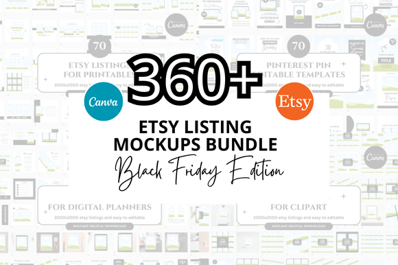 Download Black Friday Etsy Mockup Bundle - Mockup Collection