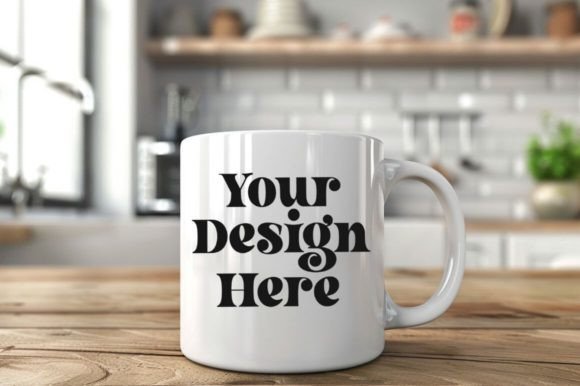 Download Coffee Mug Mockup Placed on a Bed Kitche - Premium Resources