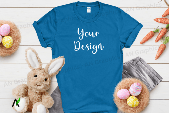 Download Easter Gildan 64000 Unisex Mockup 061 - Mockup Collection