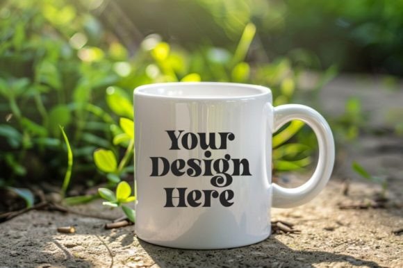 Download Green Nature Coffee Mug Garden Mockup - Mockup Collection