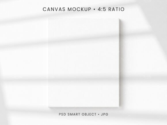 Download 4:5 Canvas Mockup PSD Wall Art Display - Mockup Collection