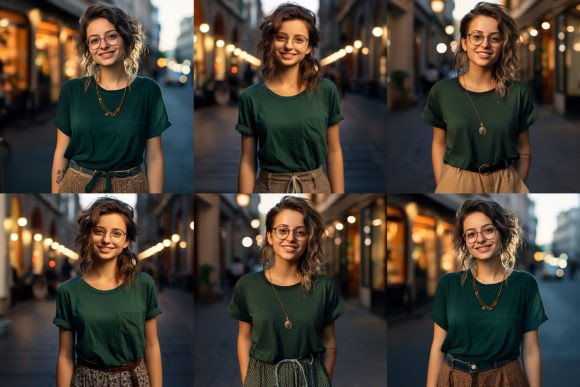 Download Young Girl T Shirt PSD Mockup Bundle - Mockup Collection
