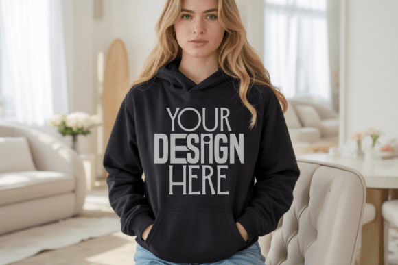 Download Black Hoodie Mockup - Mockup Collection