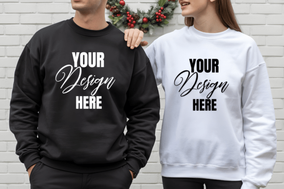 Download Valentine Couple Sweatshirt Mockup - Mockup Collection